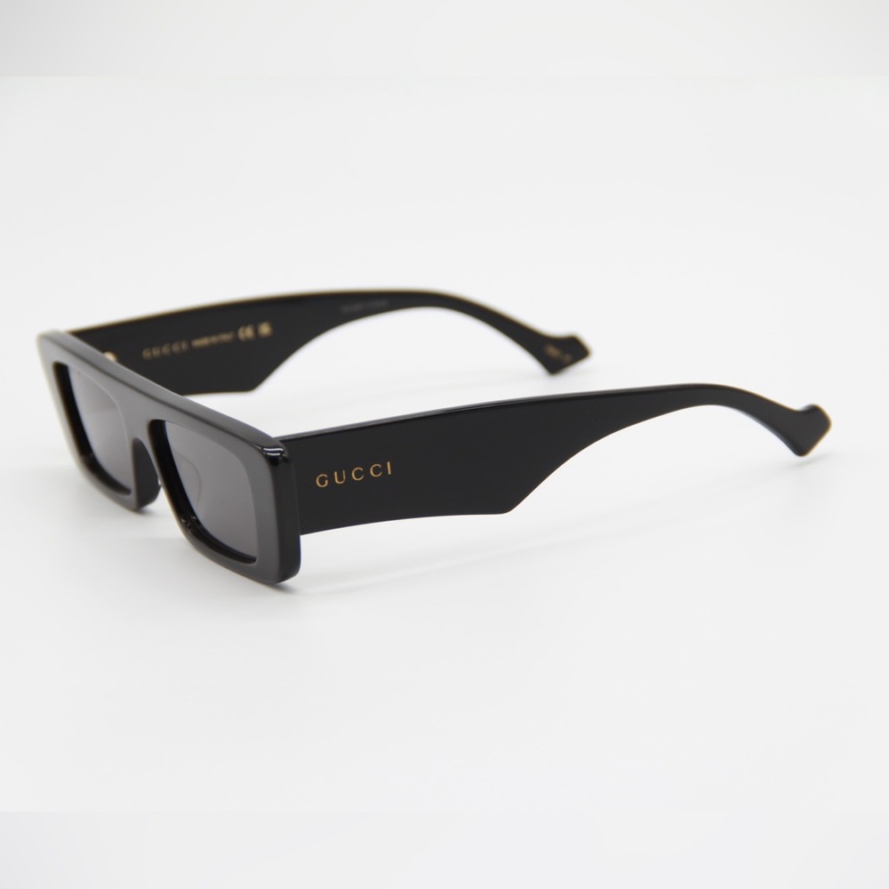 NEW GUCCI GG1331S 002 BLACK UNISEX RECTANGULAR SUNGLASSES GUCCI - Picture 5 of 14